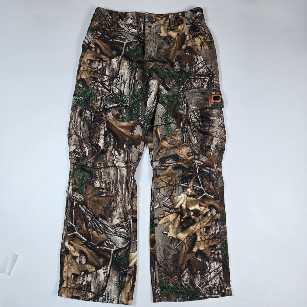 Field & Stream Cargo‎ Pants Youth Small Camo Realtree SmartWick C3 Hunting